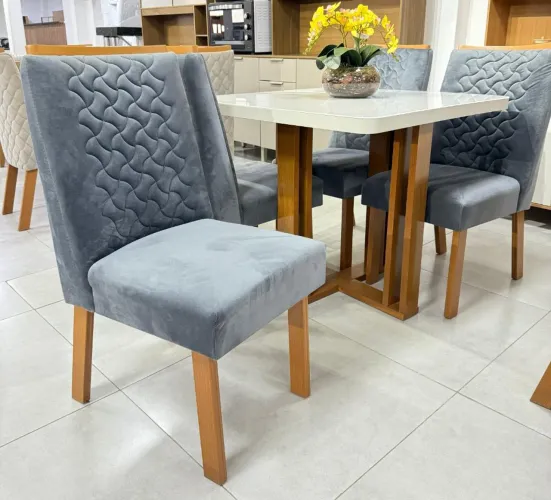 Mesa de jantar 90x90 MDF pronta entrega