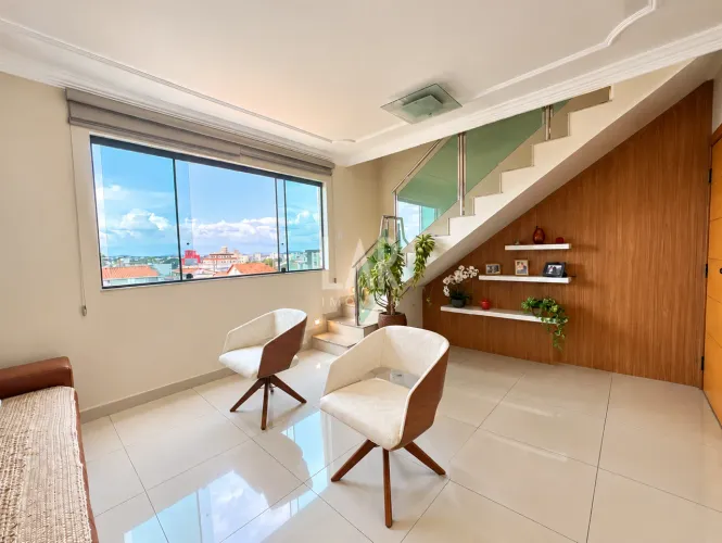 Cobertura para aluguel, 3 quartos, 1 suíte, 2 vagas, Santa Branca - Belo Horizonte/MG