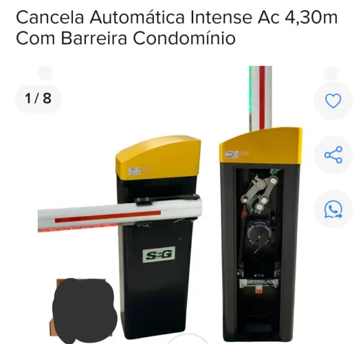 Cancela automática Intense com barreira 4.3 m
