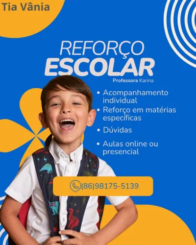Reforço e acompanhamento escolar 
