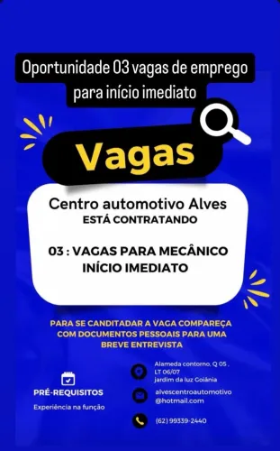 Vagas de mecânico