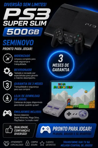 PS3 SUPER SLIM Desbloqueado