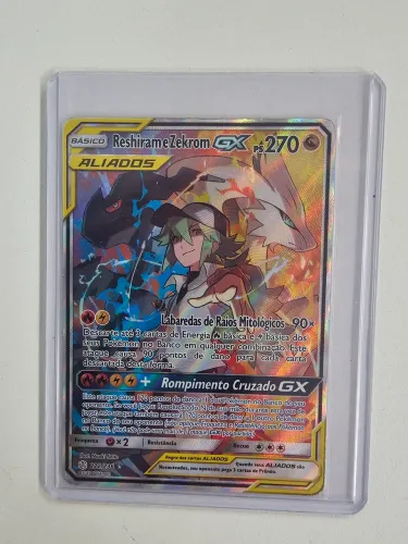 Carta Pokemon Reshiram e Zekrom-GX (222/236)