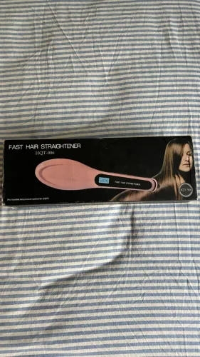 Escova Alisadora Fast Hair Straightener HQT 906 Rosa - Bivolt - MKB
