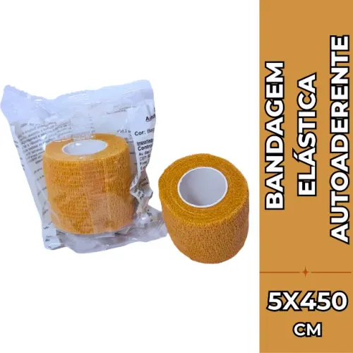 Bandagem Elástica Autoaderente Bege Bioland 10cm x 4,5m - NOVA LACRADA