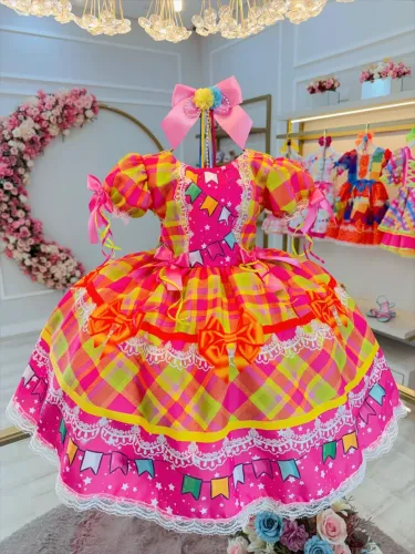 Vestido junino infantil
