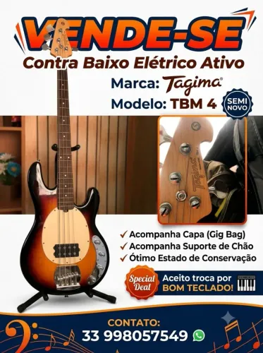 Vende-se ou Troco Contra baixo Tagima