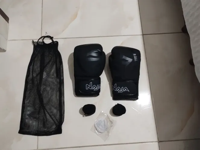 Luva de Muay Thai/boxe + bandagem