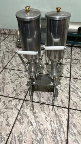 Máquina recheadora de Churros Dupla em Inox - Profissional