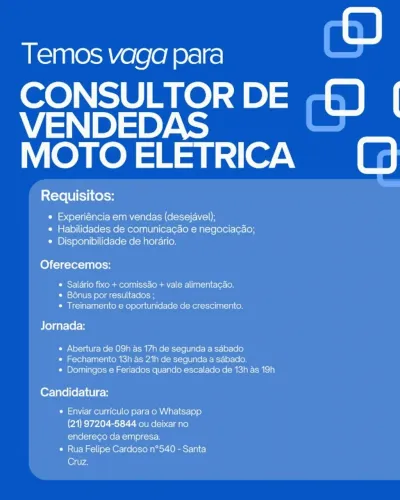 CONSULTOR DE VENDAS