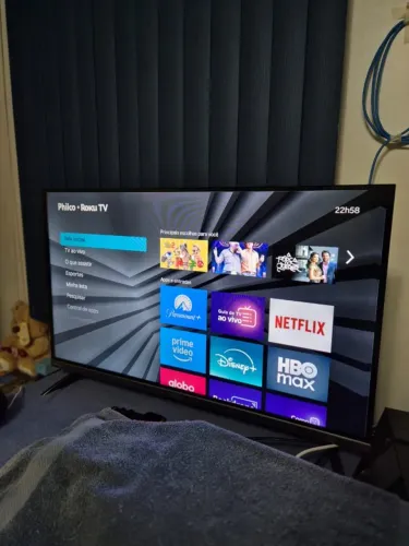 Smart TV Philco 32" Roku TV PTV32K34RKGB - Na Garantia - Caixa e Cabos Originais