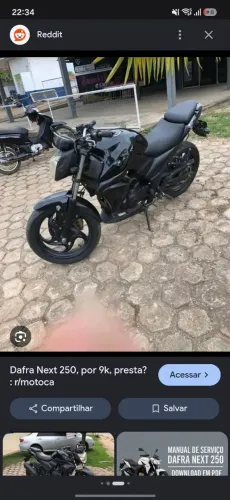 Vendo ou troco dafra next 250cc