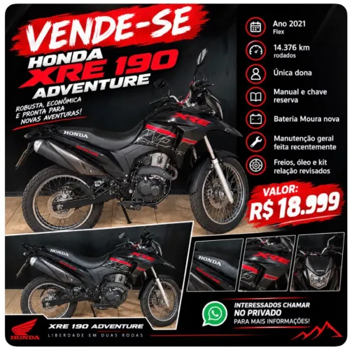 Honda XRE 190 Adventure Flex 2021