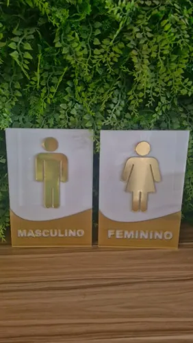 Placa de indenização banheiro ? acrílico 