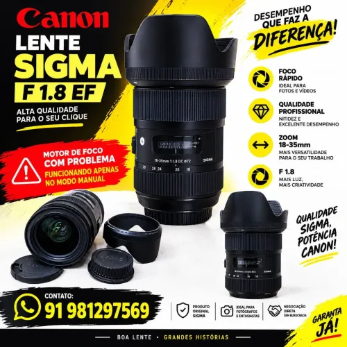 LENTE SIGMA para CANON.