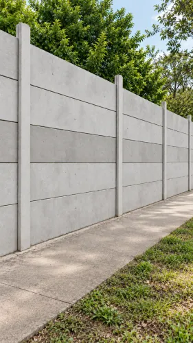 Muro pré-moldado liso padrão com instalação - R$ 179,00/m² à vista