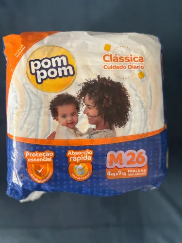Fralda Pom Pom M - 26 fraldas