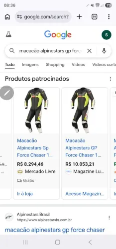 Macacão alpinestars usei 2x