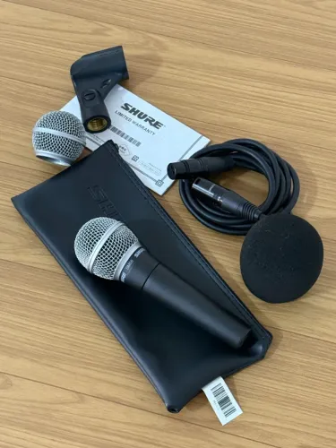 Microfone Shure SM58 Original + Cabo XLR + Bag - Excelente Estado