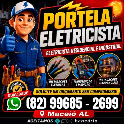 Presto serviço de elétrica residencial e industrial
