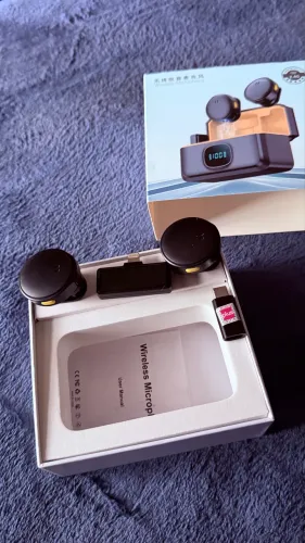 Microfone de lapela sem fio