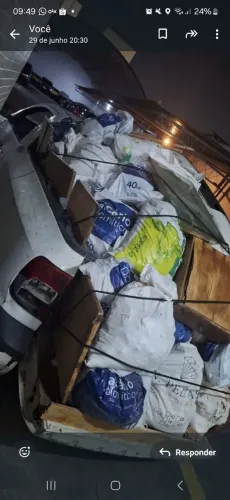 Retiramos ENTULHO ENSACADOS DOAÇÕES MATERIAL DE OBRA 