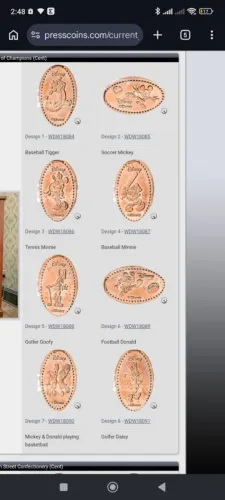 Moedas Disney #1