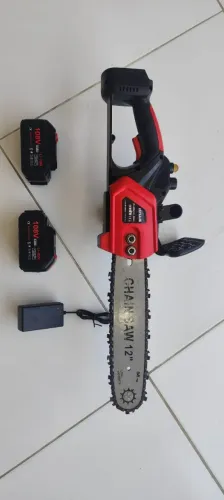 Moto Serra Elétrica 1200w 12 Polegadas Com Duas Baterias 48v