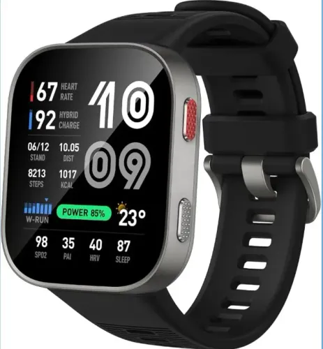 Amazfit Bip Max GPS AMOLED com Mapas - Novo - Preto/Prata