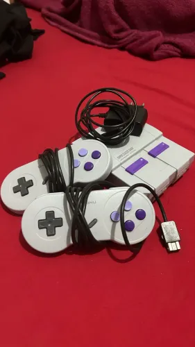 Mini Game Retrô estilo Super Nintendo com 2 controles 