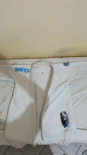 Kimono jiu-jitsu branco A1 shiroi animals