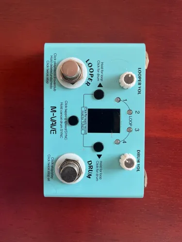 Pedal M-VAVE Lost Tempo Looper + Drum Machine | Semi Novo