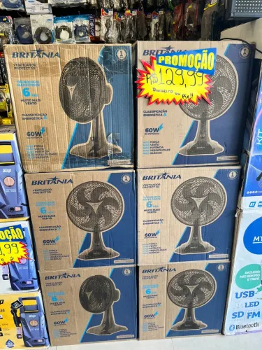 VENTILADOR BRITÂNIA 30CM DE MESA 