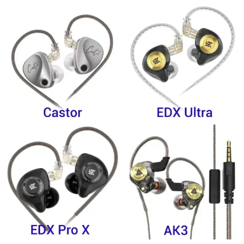 Fones KZ Vários Modelos - Castor | EDX Ultra | EDX Pro X | AK3