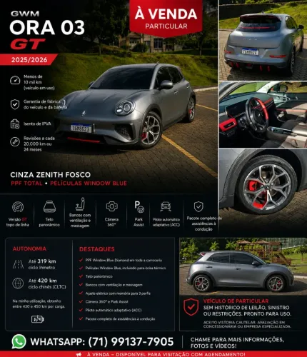 GWM Ora 03 GT (elétrico) 2026