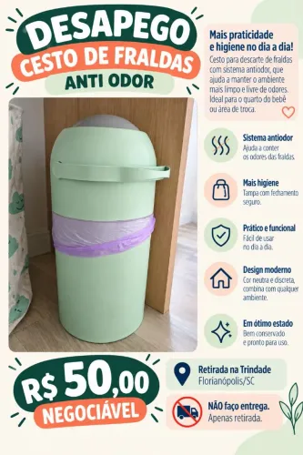 Lixeira antiodor
