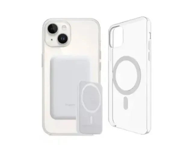 Carregador Magsafe Portatil 5000mHa + Case MagSafe iPhone Xr ao 15Pro Max