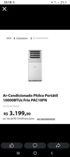 Ar-condicionado PHILCO