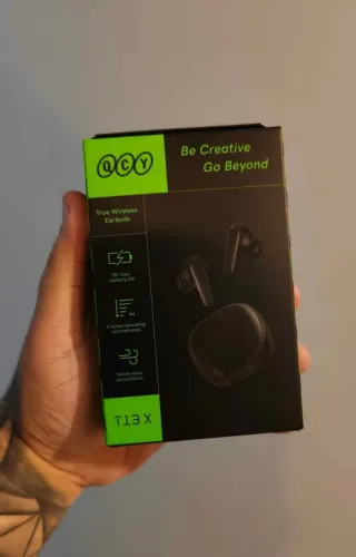 FONE QCY T13X - CANCELAMENTO DE RUÍDO - 8H DE SOM - DRIVER 7.2MM - BLUETOOTH 5.3