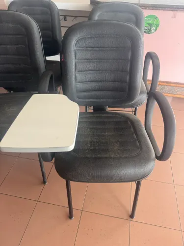 Cadeira kit com 6 estofado para estudo