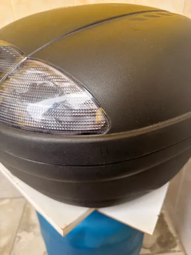 Bau Bauleto Moto Monolock E470n Simply 47 Litros - Givi Fumê
