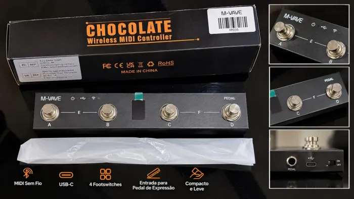 Controlador MIDI M-VAVE Chocolate