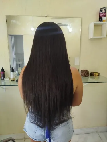 Cabelo humano 60 cm