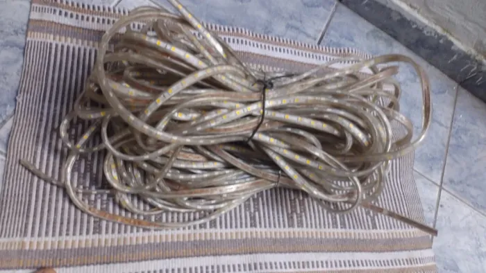 Fita de led,tipo mangueira cor quente