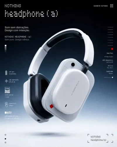 Fone de ouvido Nothing Headphone A