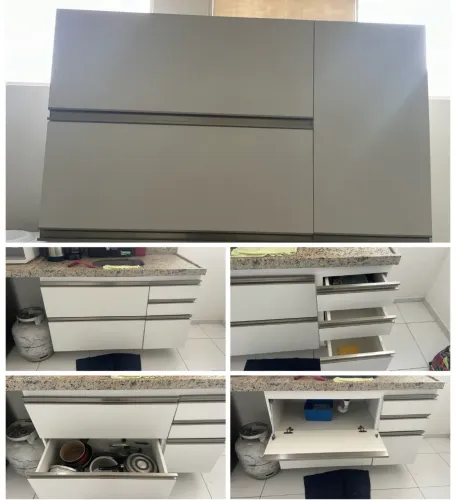 Armário de Cozinha Planejado 100% MDF - Muito Conservado