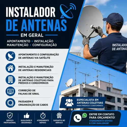 Instalador de antenas disponível