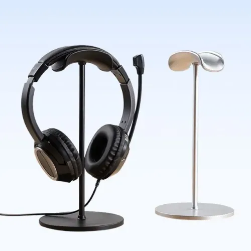 Suporte Para Fone De Ouvido Curvado Com Bandeja Suporte De Fone De Jogos Pesados AirPods