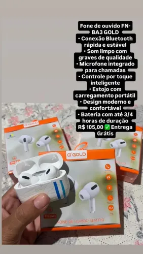 Fone de ouvido bluetooth