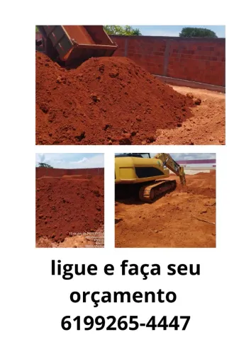 Aterro e terra pra grama em promoção